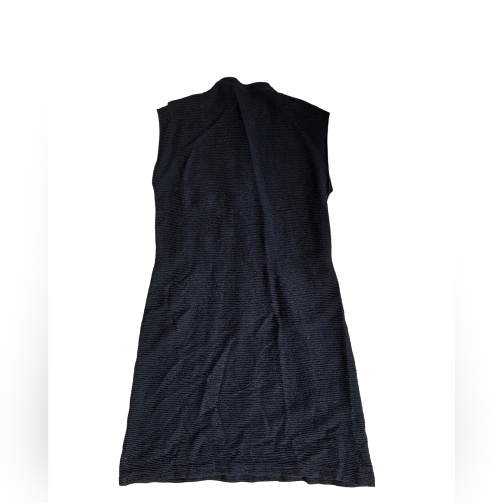 A.P.C. Ribbed Black Button Up Sleeveless Dress Size S - Picture 5 of 5